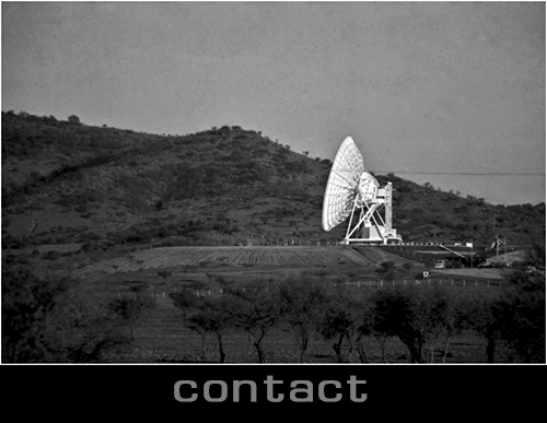 contact entrance, Longovilo satellite antenna, Chile