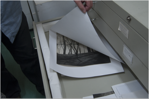 "photo in archive drawer"